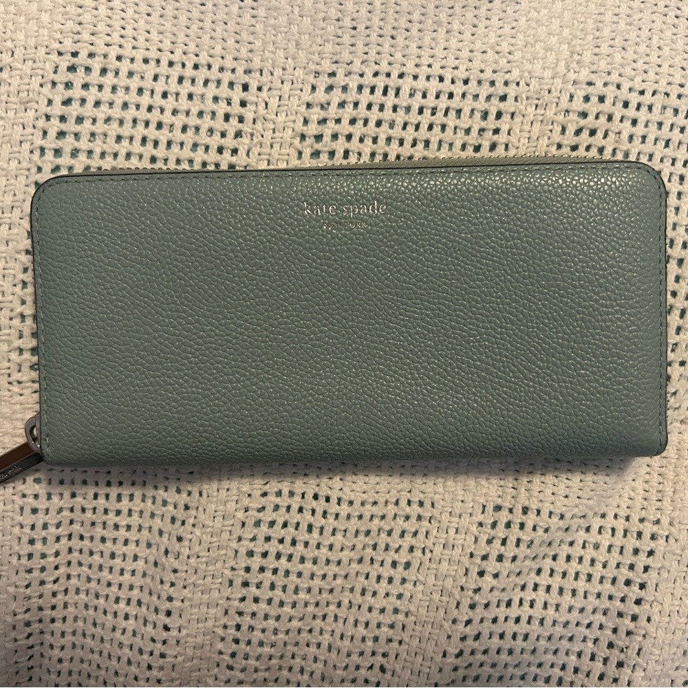 Kate Spade Seafoam Green Continental Wallet
